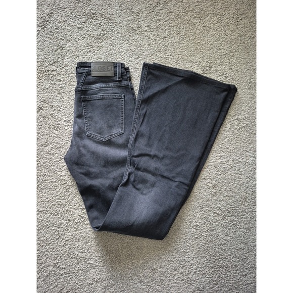 Closed Women Rawlin Straight Flare Legs Jeans - Black - Size: 25 - Picture 13 of 14